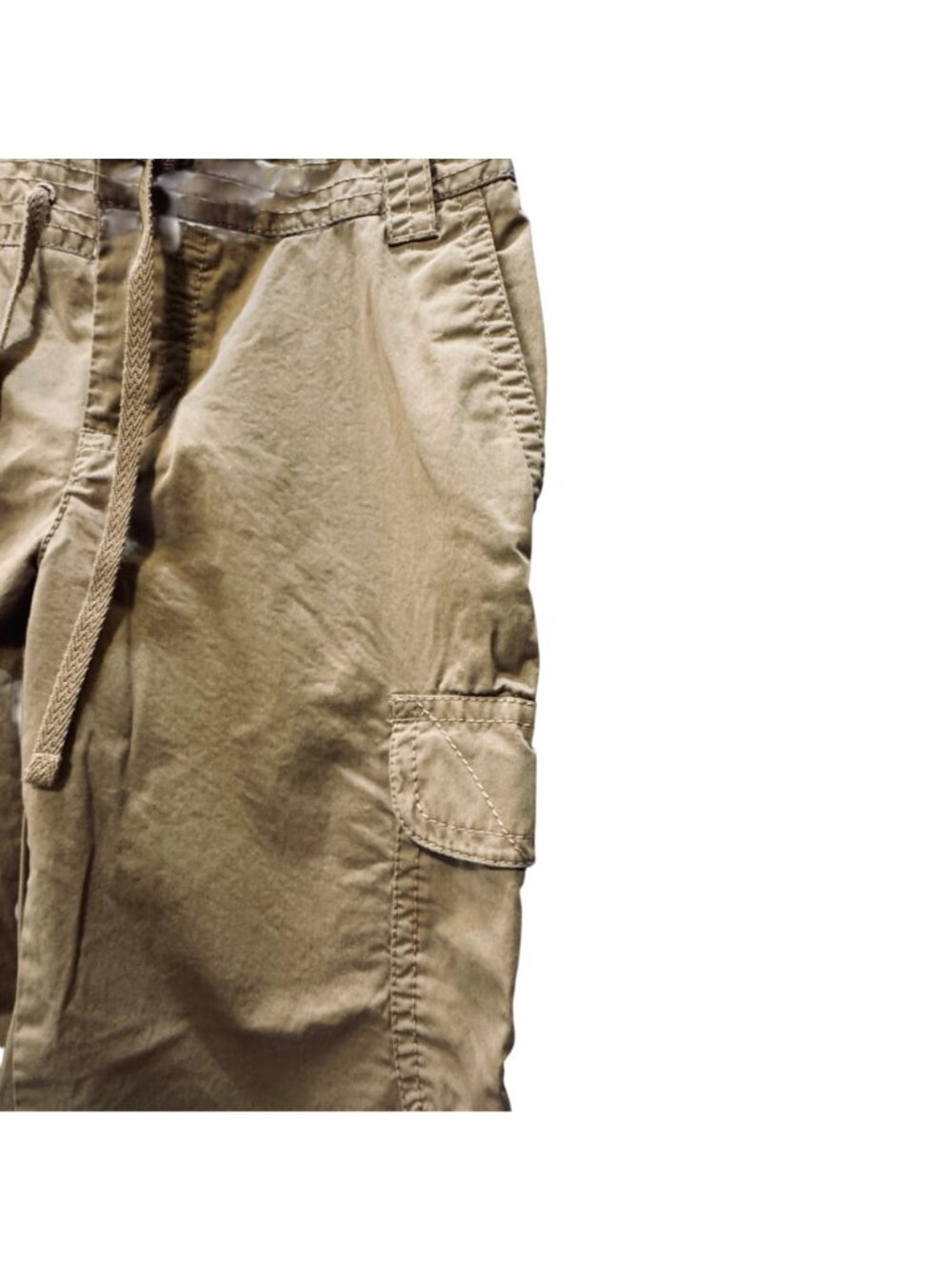 Liz Claiborne Women's Cropped Pants Size 4P Audra Capri Cotton Wide Leg Chino - Picture 5 of 9